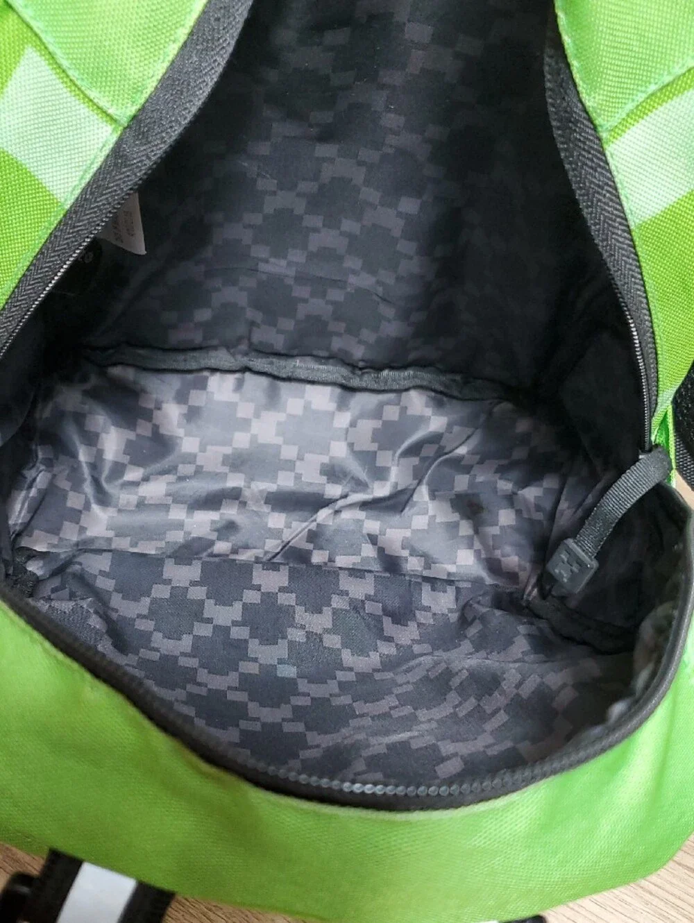 Minecraft Backpack Creeper Green Pixel School Bag